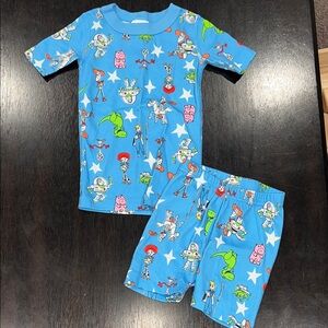 Like New Hanna Andersson Blue Toy Story Pajama Set